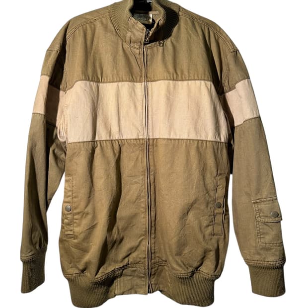 빈티지 코튼 블루종 자켓