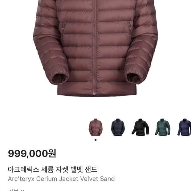 아크테릭스 세륨 벨벳 샌드 XL