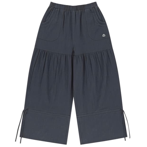 코이세이오 셔링 러프 팬츠 네이비