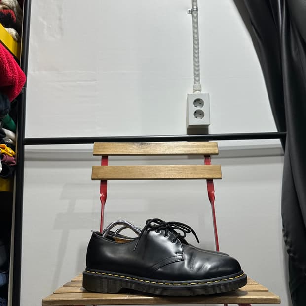 UK8 270 ) 닥터마틴 로퍼 남성 남자 구두 1461 3홀 블랙