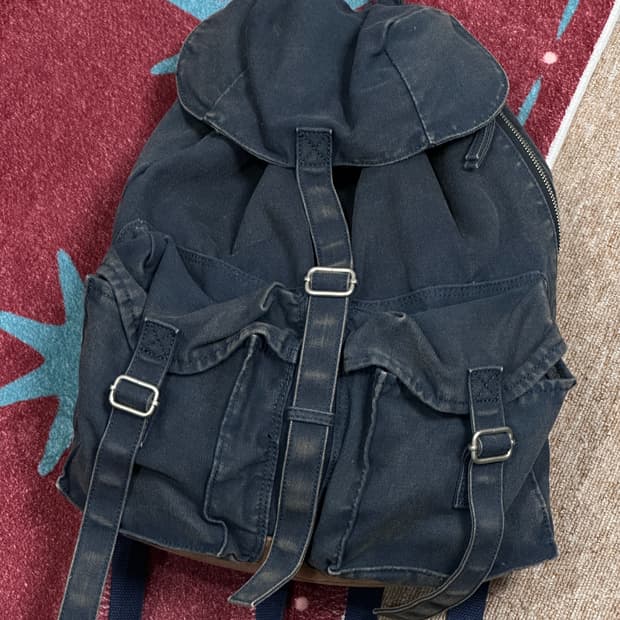 파르티멘토 VTG 워시드 코튼 럭색 네이비