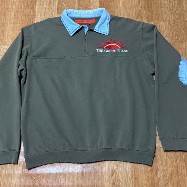 CPFM The Green Flash 하프집업 올리브