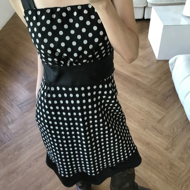 vintage dot pattern one-piece