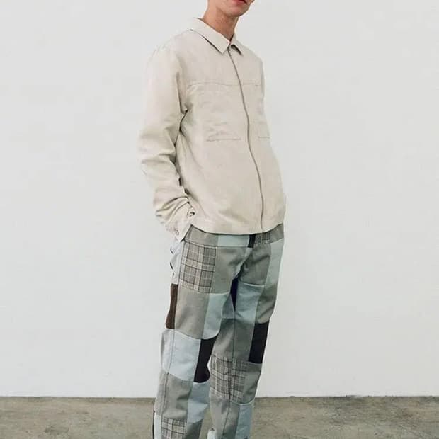 M 스투시 패치워크 비치팬츠