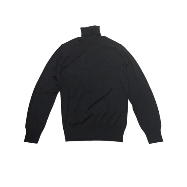 Dolce & Gabbana 돌체앤가바나 블랙 아크릴 울 터틀넥 니트 