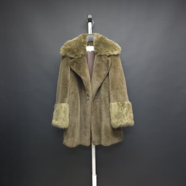 새 오르 ORR 페이크 밍크퍼 코트 55
