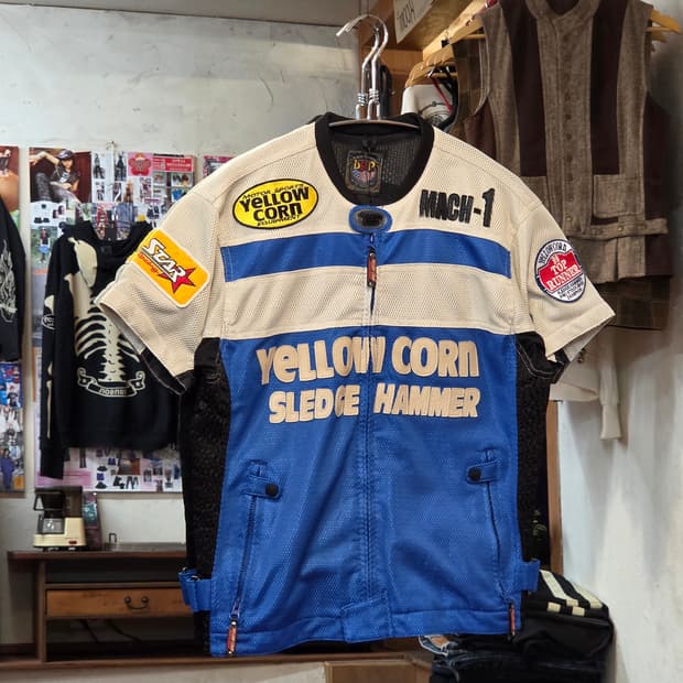 JPN 옐로우콘 레이싱 반팔 집업