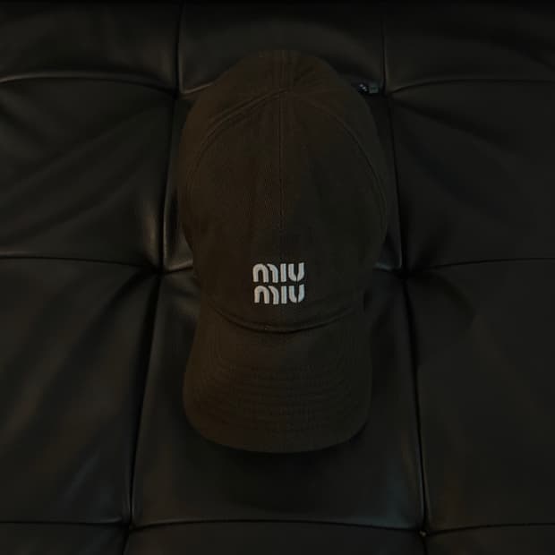 미우미우 데님 베이스볼 캡