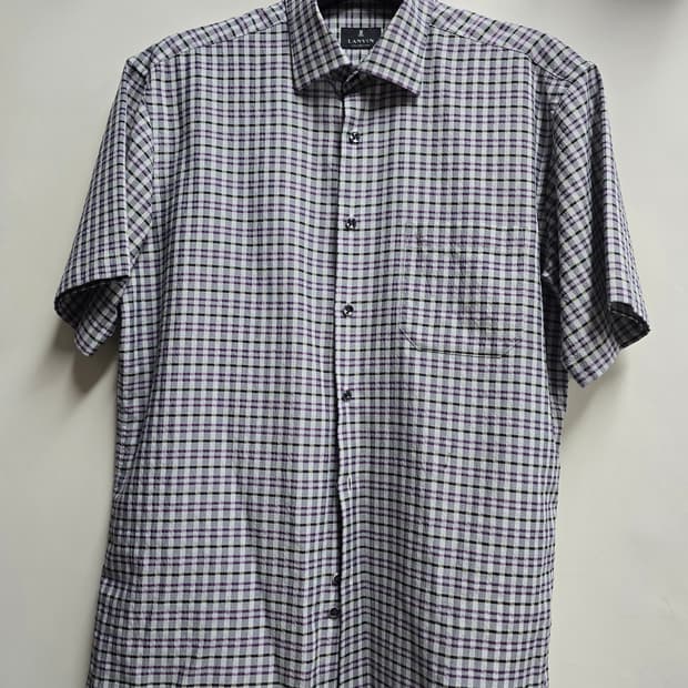 랑방 옴므 체크. 반팔셔츠 105