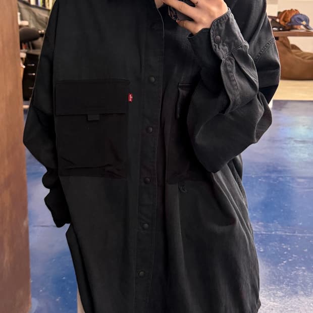 Levis 리바이스 오버핏 포켓 버튼셔츠