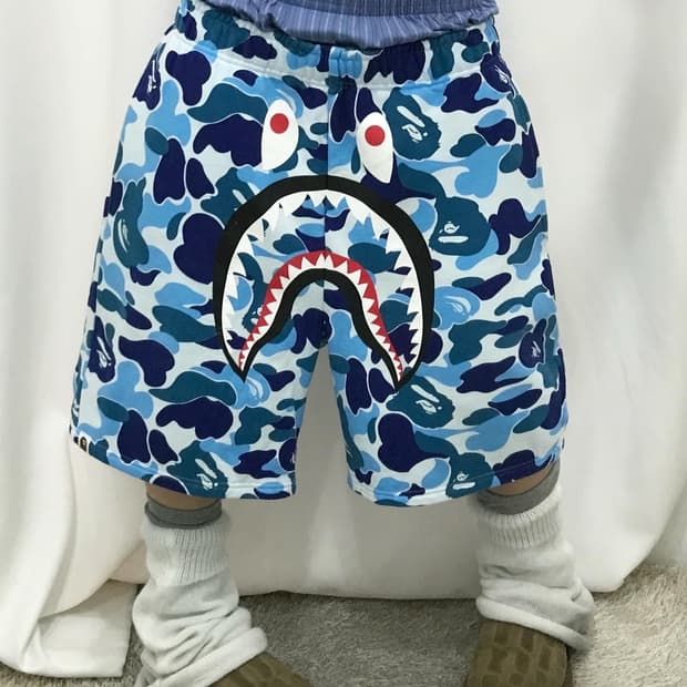 Bape ABC Camouflage Sweat Shorts Pants
