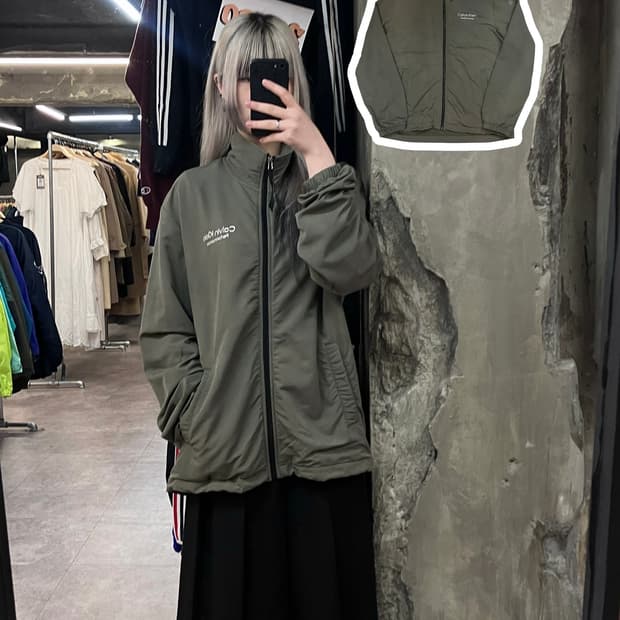 캘빈클라인 바람막이 카키 L #csz3703