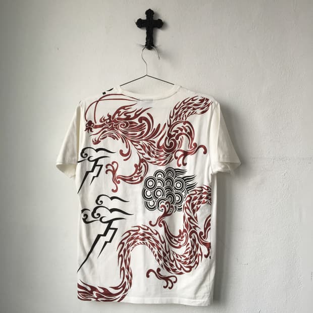 Oriental printing t shirt