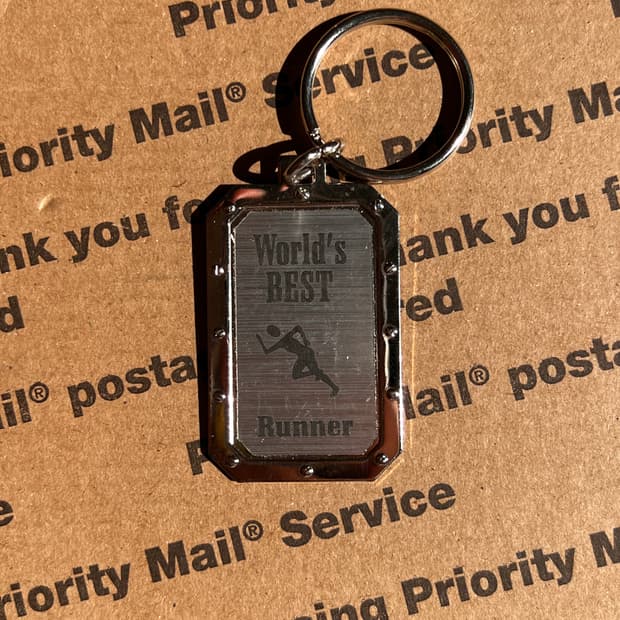 90s vtg World’s Best Runner Keyring