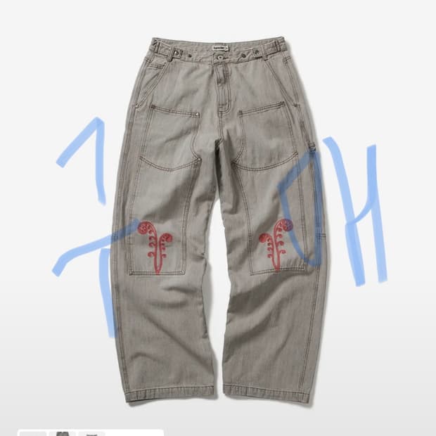 [구매원합니다] 카락터 더블니 팬츠 00사이즈