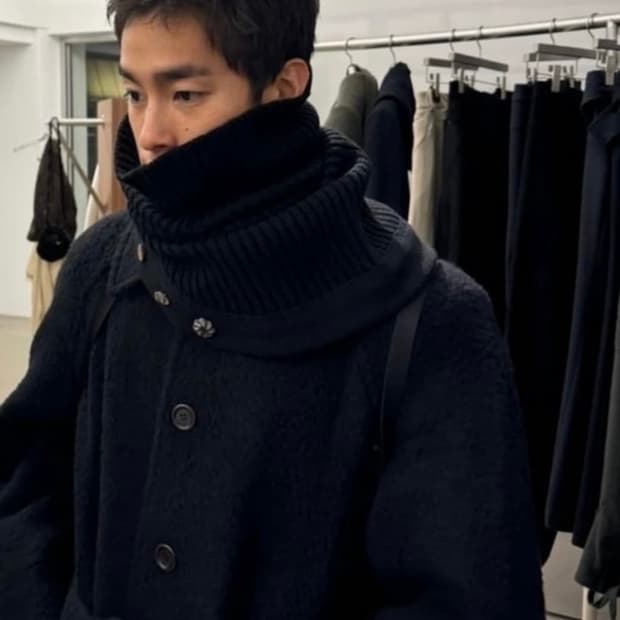 혜인서 울 스누드 스카프 블랙