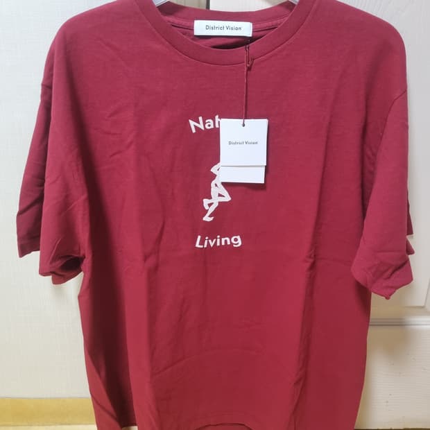 디스트릭트 비전 district vision 레드 리빙 티셔츠
