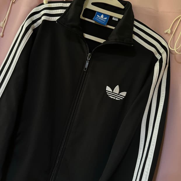 아디다스져지 아디다스 파이어버드 블랙 화이트 불꽃져지 트랙탑 집업