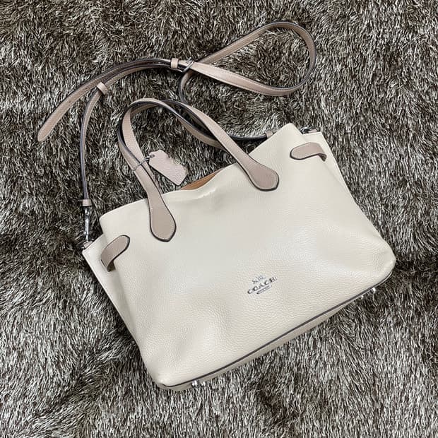 코치 COACH 연베이지 한나 캐리올 시보 레더 토트백 크로스백
