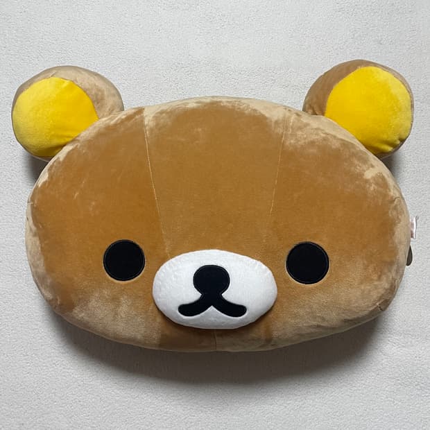 고전 리락쿠마 얼굴 쿠션