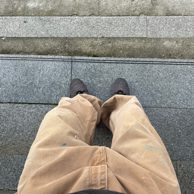 00‘s USA 칼하트 B11 워크팬츠 브라운 37in