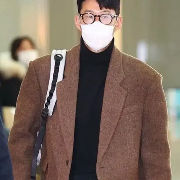 [L] 렉토 베를린 펠트 오버사이즈 싱글 코트 브라운