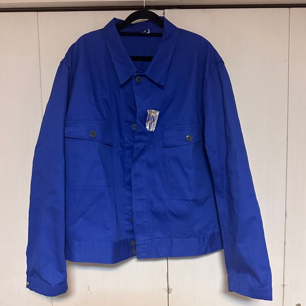 데드스탁) 프렌치블루 색 워크자켓입니다