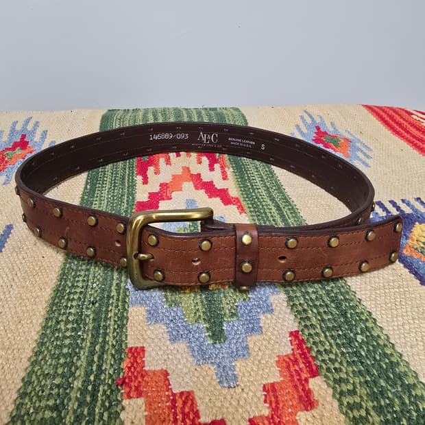 American vintage usa리얼 황동버클스터드 카우레더벨트 29
