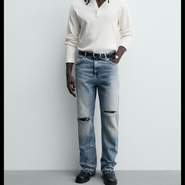 자라 JEANS FLARE FIT 디스트로이드 (KR 31)