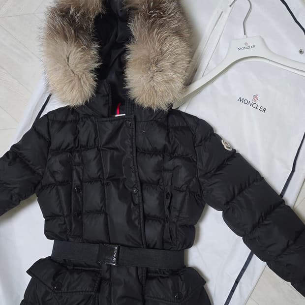 몽클레어 클로에 0사이즈 폭스퍼