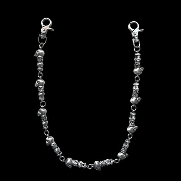 에모스탠스클럽 10링크 스컬 체인