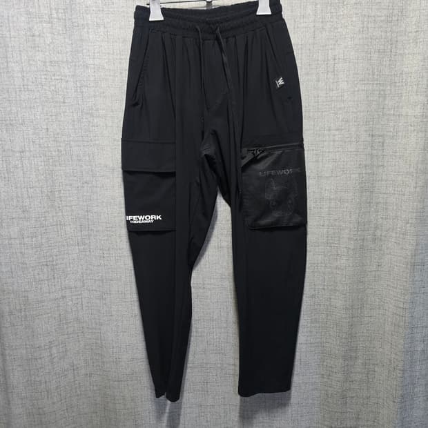라이프워크 기능성 카고 조거팬츠 블랙 