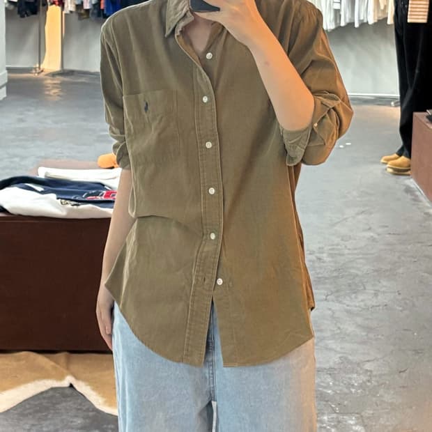 폴로 랄프로렌 코듀로이 포켓 셔츠
