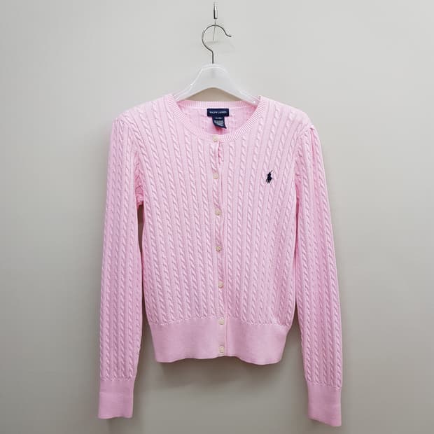 랄프로렌 케이블 니트 가디건 걸즈XL사이즈