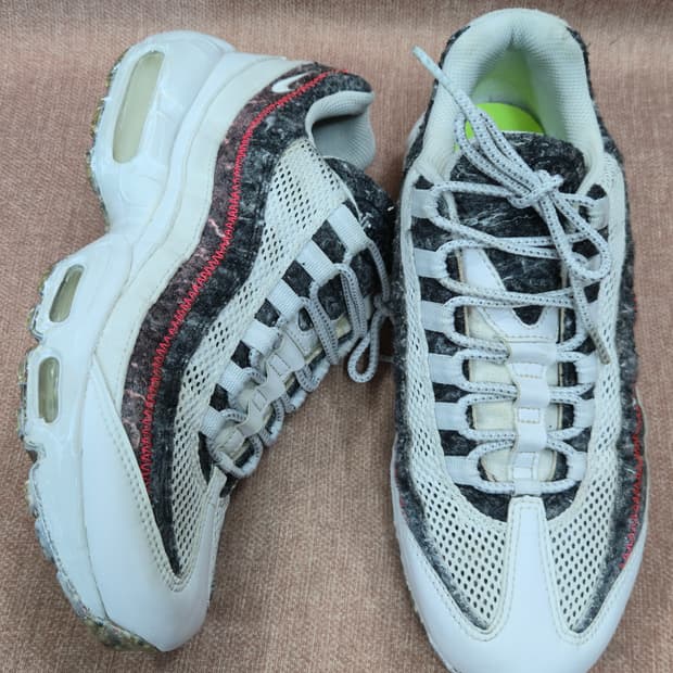 나이키 260mm-  에어맥스95 리사이클 펠트 화이트 