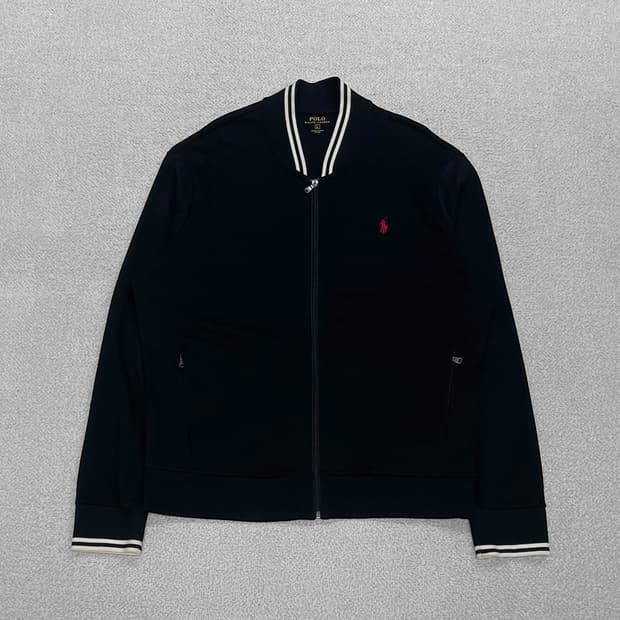 폴로 랄프로렌 포니 로고 스웻 집업 자켓 블랙