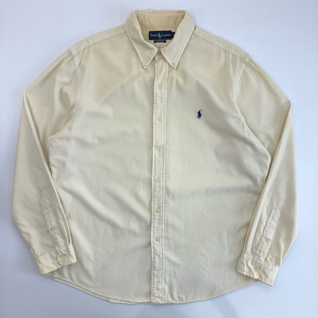 Polo  폴로 랄프로렌 자수 코튼 코듀로이 아이보리 셔츠 