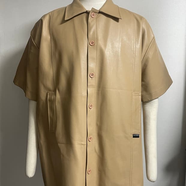 ESC STUDIO 반팔 레더자켓