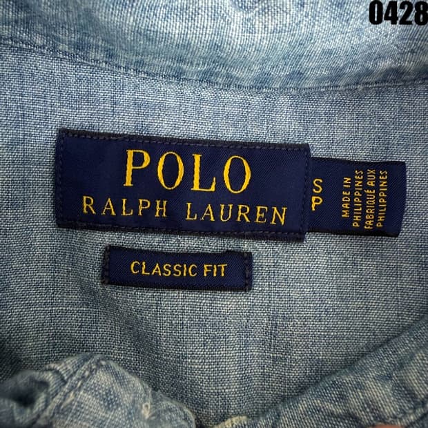 폴로 랄프로렌 스포츠맨 백프린팅 샴브레이 셔츠 S/P 0428