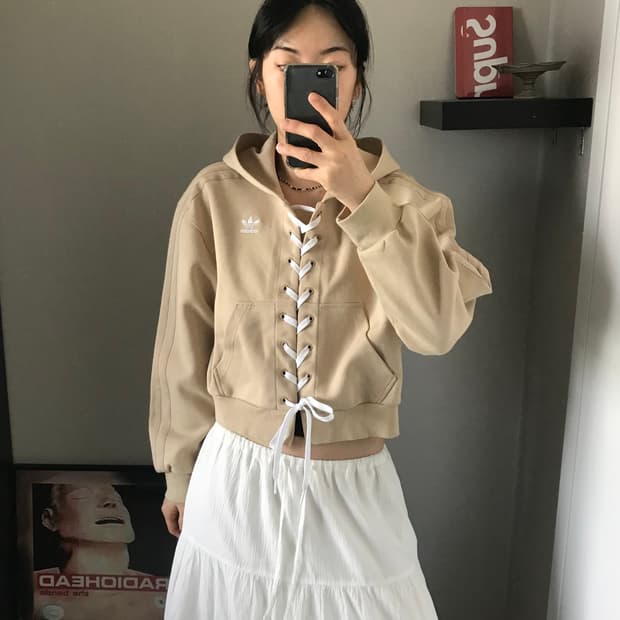 아디다스 올웨이즈 오리지널 레이스드 후드티