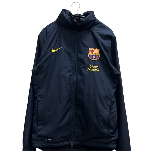 (XS) 나이키 스톰핏 FC 바르셀로나 우븐 바람막이 자켓 네이비