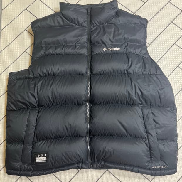 컬럼비아 패딩 조끼 블랙 XXL