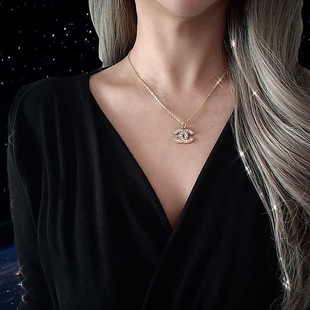 📌선착순할인 [chanel] 샤넬 빈티지 정품 참단추 업사이클링 목걸이