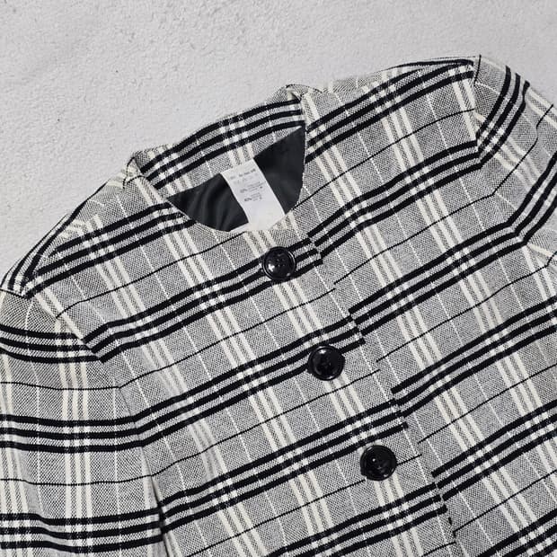 Gianfranco Ferre 지안프랑코 페레 실크 혼방 체크 코트 