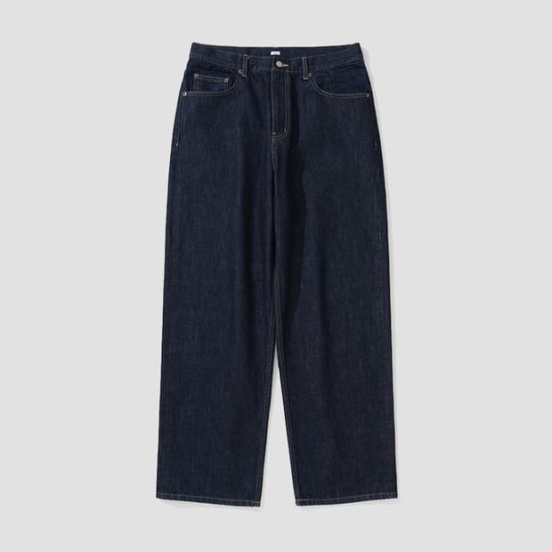 [S] 마이라이브러리 607 5p wide loose fit 데님 원워시