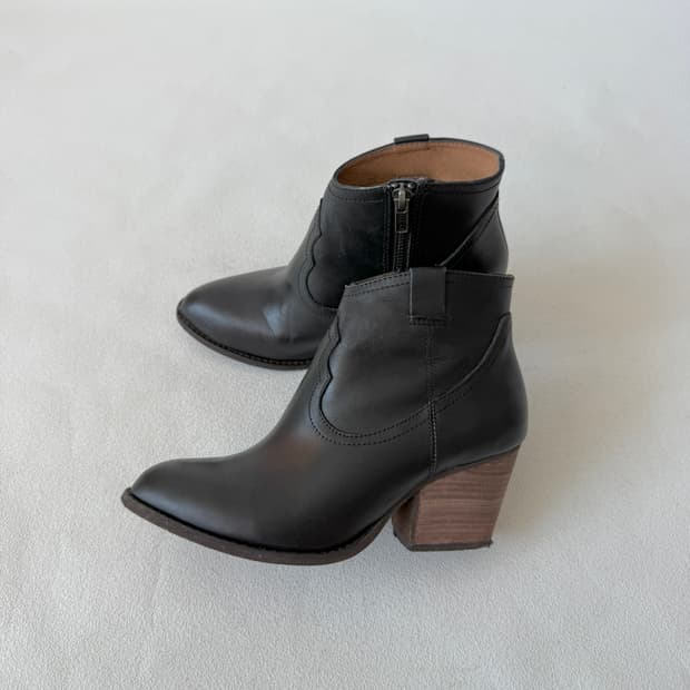 [약220-225]Pre owned 레더 웨스턴 부츠