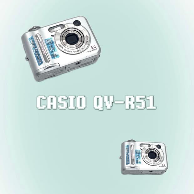초희귀미품/작례🫧𖠳ᐝ카시오 CASIO QV-R51