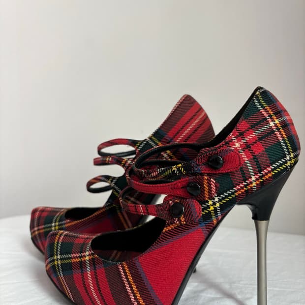 dsquared2 fw2008 Tartan High Heels