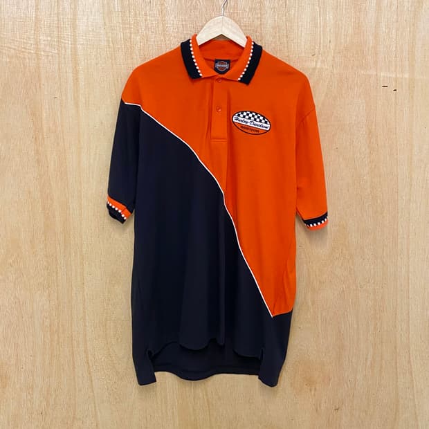 HARLEY DAVIDSON racing collar t-shirts
