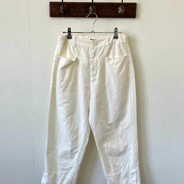 80’s Issey Miyake Plantation 화이트 팬츠